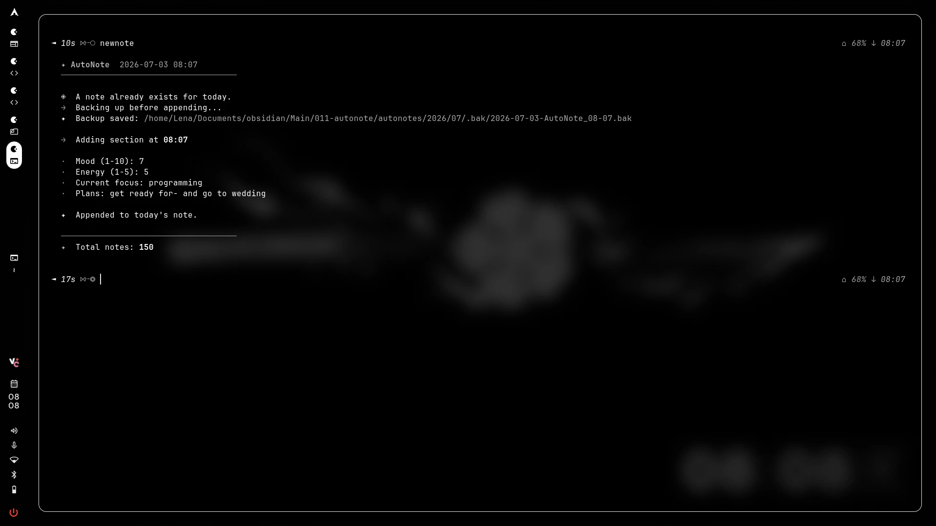 Autonote output showcase
